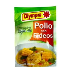SOPA DE POLLO CON FIDEOS OLYMPIA DE 60GRS
