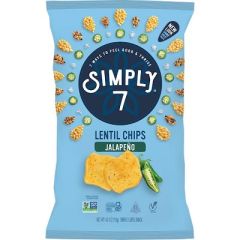 CHIPS SIMPLY 7 LENTEJAS JALAPENOS 113G  