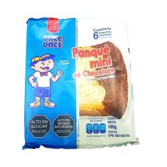 PANQUE MINI DE CHOCOLATE ONCE ONCE 6UN