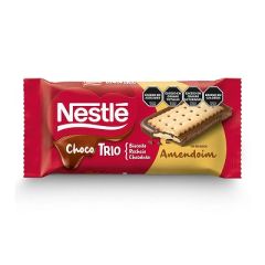 CHOCO TRIO NESTLE RELL DE MANI BARRA 90G