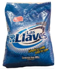 DETERGENTE LAS LLAVES FLORAL POLVO 900G