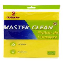PAÑO DE LIMPIEZA MASTER CLEAN DE 2 UNIDADES