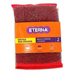 ESPONJA ETERNA INOX ABRASIVA 2UN