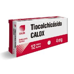 TIOCOLCHICOSIDO CALOX 4 MG X 12 TABLETAS