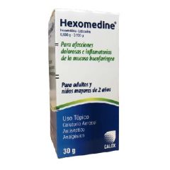 HEXOMEDINE 0,030G/0,150G AEROSOL X 30G