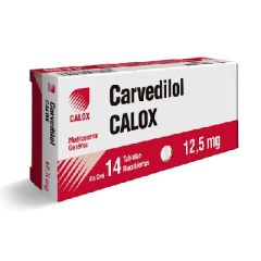 CARVEDILOL CALOX 12,5 MG X 14 TABLETAS