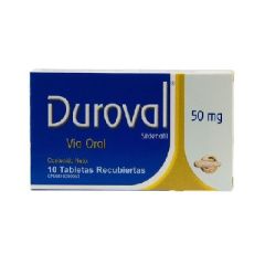 DUROVAL 50MG X 10 TABLETAS RECUBIERTAS