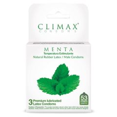 CONDONES CLIMAX MENTA LATEX LUBR X 3    