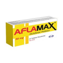 DICLOFENAC POTASICO AFLAMAX 50MG X 10 TABLETAS