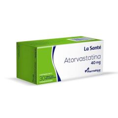 ATORVASTATINA LA SANTE 40MG X 30 TABLETAS