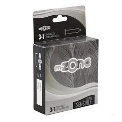 MZONE CONDONES LATEX LUBRICADOS ULTRA SENSIBLES X 3UN