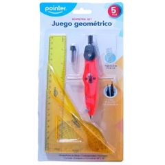 JUEGO GEOMETRICO POINTER 5 PIEZAS       